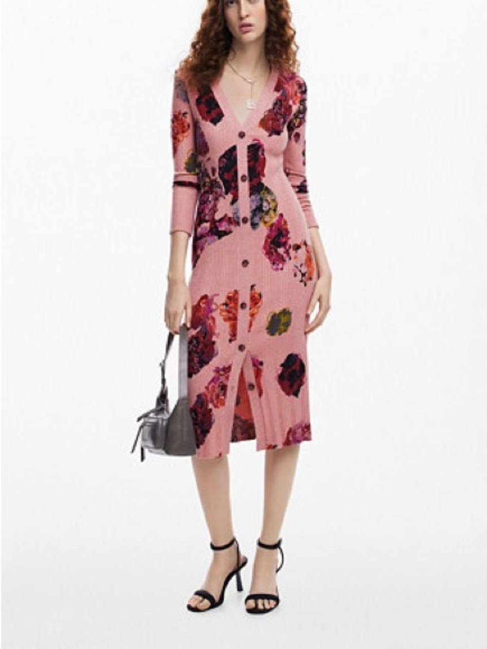 NWT Desigual Floral Midi Knit M. Christian Lacroix Dress